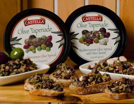 New Items Tapenade Castella s tapenades are made fresh every week and are available in beautifully branded 9oz deli cups or 5lb foodservice sized containers.