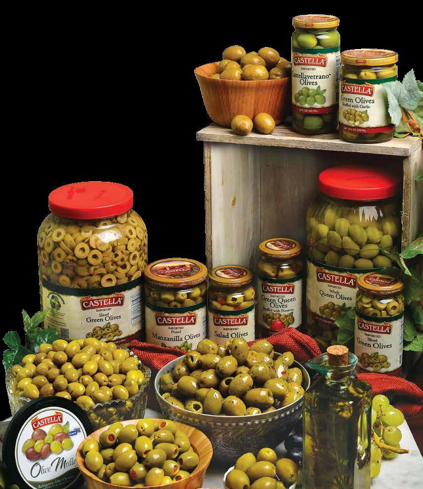 From crisp California Sicilian olives to the authentic taste of the Kalamata olives, Castella ensures quality with