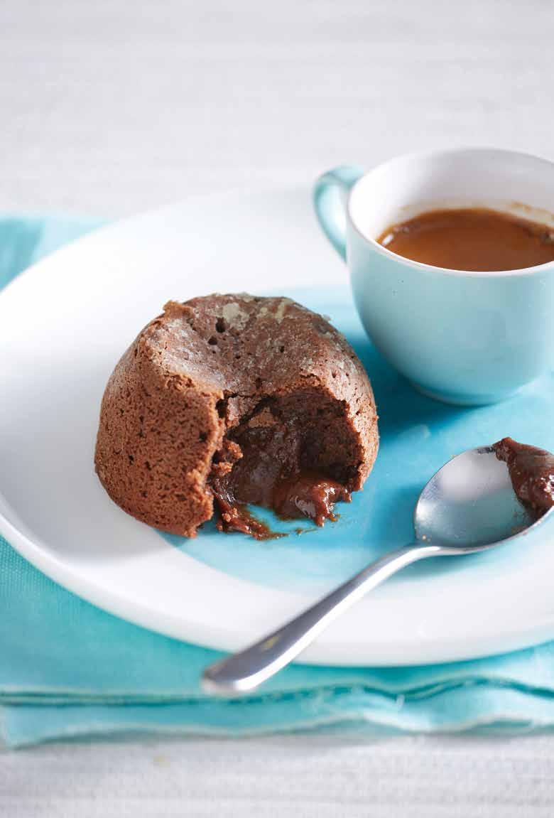 Chocolate Lava Puddings Preparation 10 mins Cooking 10 mins Serves 6 100g dark chocolate, chopped 100g unsalted butter, chopped 1/2 cup EQUAL Spoonful 2 eggs, lightly beaten 1/4 cup plain flour Extra