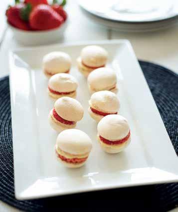 BerryWorld Gluten-free Strawberry and Almond Macaroons Macaroons are a perfect treat to impress your guests. These strawberry and almond macaroons are particularly light and fruity.