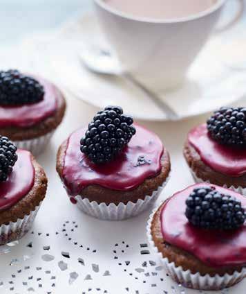 BerryWorld Vegan Blackberry & Chocolate cupcakes These vegan cupcakes are full of chocolatey goodness, the rich chocolatey flavour and the tart blackberries makes a great combination.