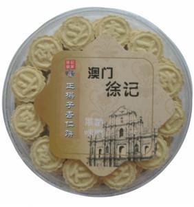 Zheng Yue Shi Wu Bakery, China Zheng Qi Zi Almond cakes are quality certified. This handmade product contains almonds, green bean powder, pea flour and white sugar.
