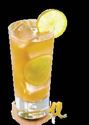 90 Monin Piña Colada layered with fresh pineapple chunks, pineapple juice, and a spritz of fresh lemon juice. NO-JITO 38.