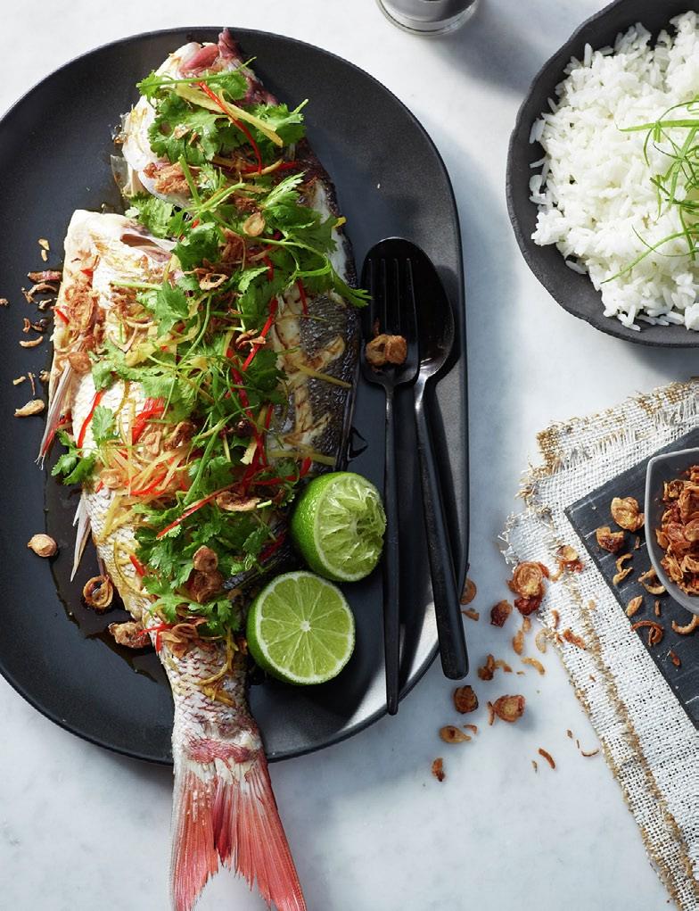 Asian-Style Steamed Whole Snapper Powerful