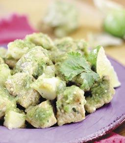 Chili Verde Serve this dish with a side salad and fruit for a complete meal. Makes 4 servings. 1½ cups per serving.