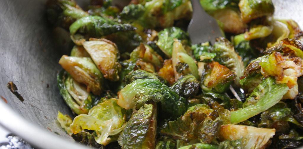 APPETIZERS Harrison s Fried Brussel Sprouts Total Time: 10 Minutes Serves: 4 8 oz fresh Brussel sprouts Garlic salt and pepper to taste Grated parmesan cheese Rinse the Brussel sprouts, dry them