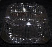 76893) 76893 CONTAINER, TS20, SAFETY HINGED CLEAR PLASTIC, 200/CS, (.