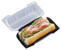 75478) 38604 75478 CONTAINER, YEH891480000, SMALL HOAGIE DUAL COLOR HINGED LID,