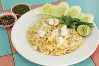 00 PM] Free home delivery Minimum order $ 30 Limited area Price are subjected to change without notice 71 72 74. Siam KD Crab Meat Fried Rice $16.