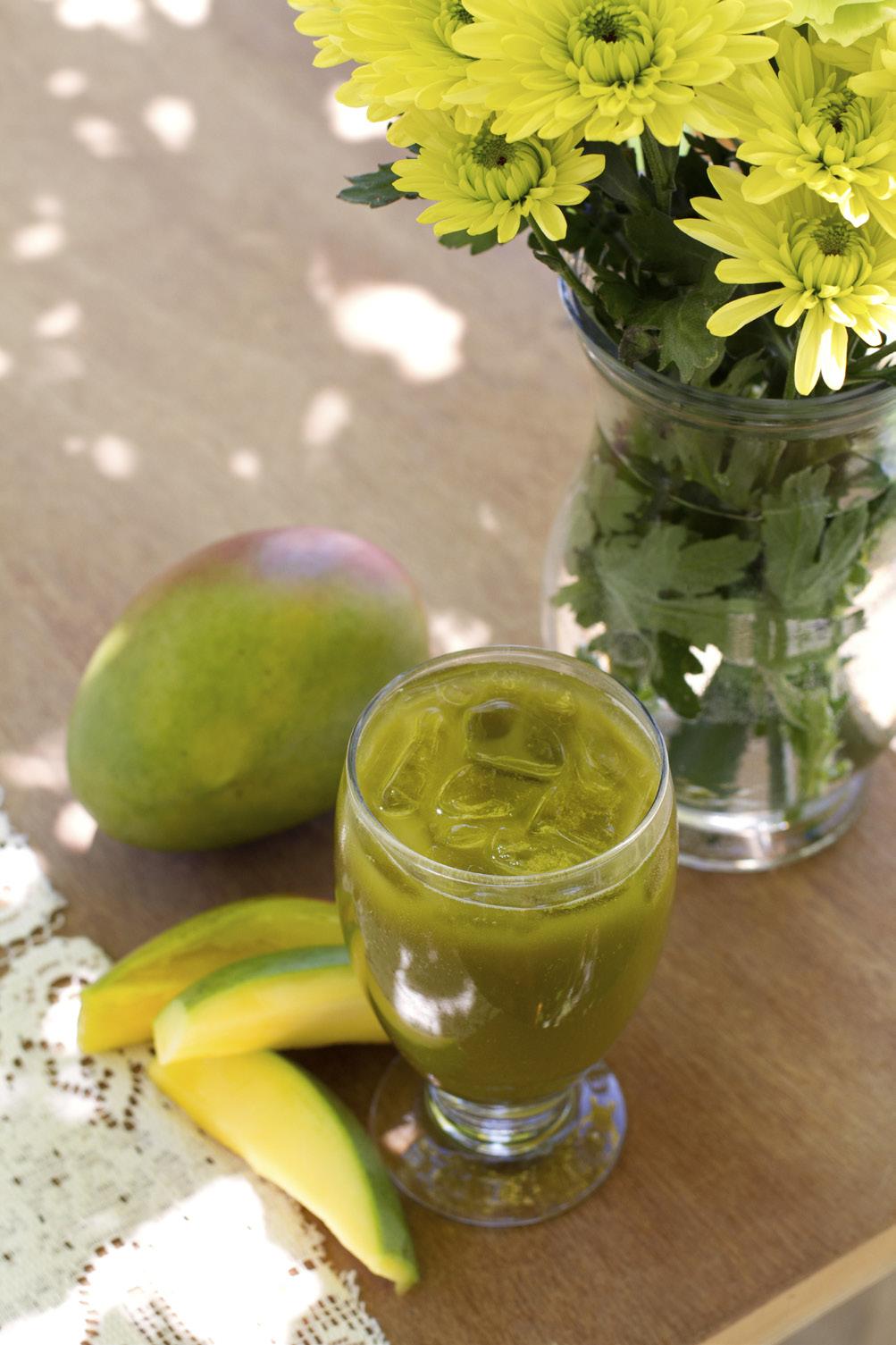 Sparkling Mango Matcha Jump on that matcha bandwagon by creating this fruity, earthy, yet approachable tea spritzer.