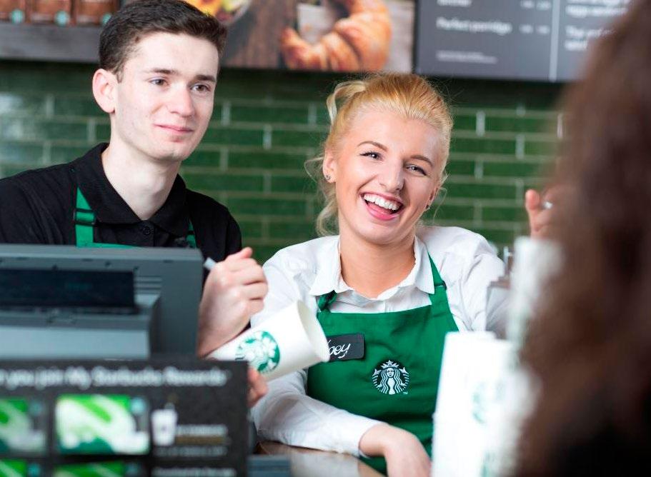 STRENGTHENING COMMUNITIES UK Apprenticeship Almost half of Starbucks partners are under the age of 24, an age group facing the most significant challenges around employment.