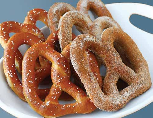 Cinnamon Sugar Pretzels right in your own oven. Serve warm with your favorite toppings and dips.