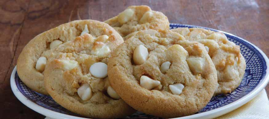 perfect harmony with buttery macadamia nuts in this outstanding cookie!