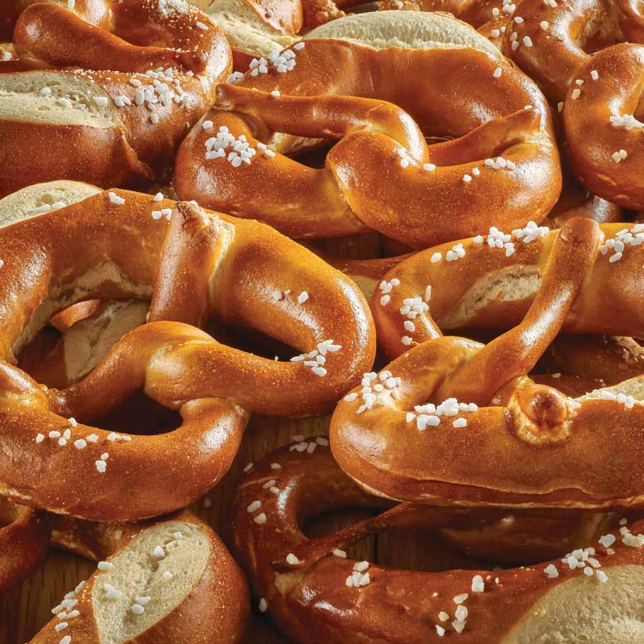 Pretzel 80g german Made using artisanal processes German Pretzel 80g Long fermentation time Shaped by hand Made with stoneground flour The Pretzel s traditional knotted shape with three holes have