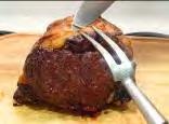 The meat is cooked to medium rare at 140 degrees (1),