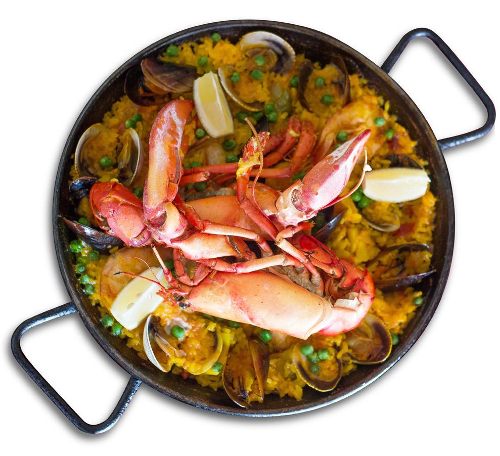Paella The Traditional Spanish Rice Dish (Please Note: Rice Takes 20-30 Min.