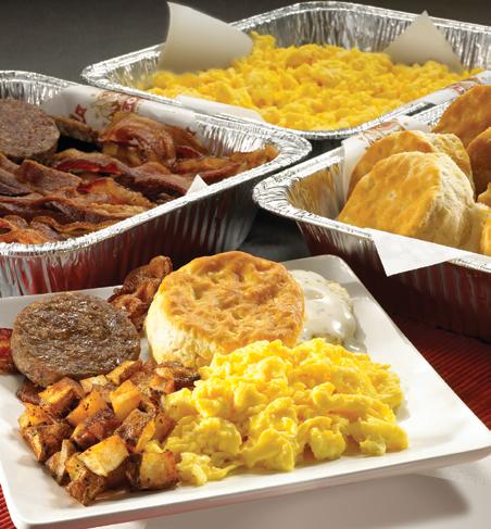 BREAKFAST PACKAGE DEALS Always handcrafted in our scratch kitchen. Americana Breakfast Buffet FIESTA BREAKFAST PACKAGE DEAL Serves 8 to 10 92