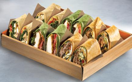 ng a world of flavors to you. WRAPS Our premium wraps feature delicious combinations of meats, vegetables, cheeses, and spreads, wrapped in flavorful tortillas.