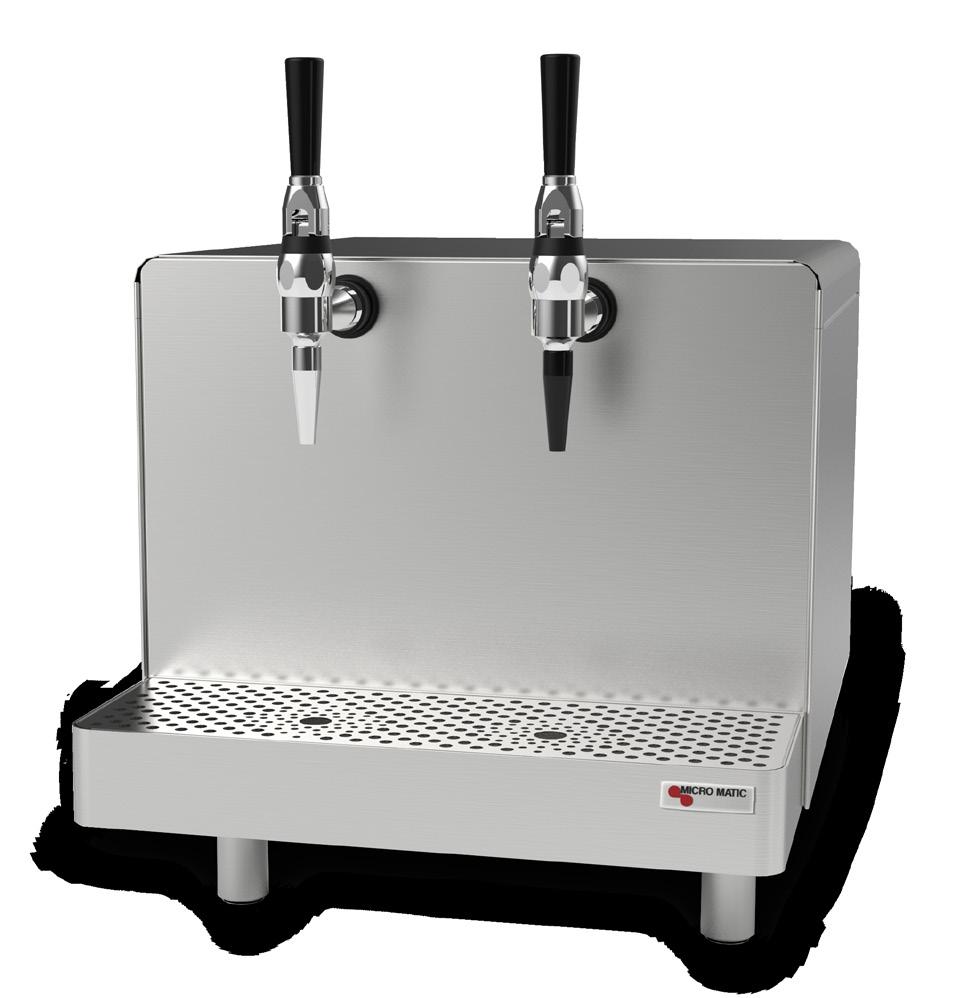 JOETAP CAFÉ For use with shelf stable or refrigerated product. * Brushed stainless steel finish standard. Branding wraps can be designed and applied. Ask sales person for reference.