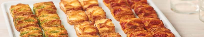 Savoury Mini Lattice Tasty Morsels Made with layers of exquisite Danish pastry, our mini lattices make superb