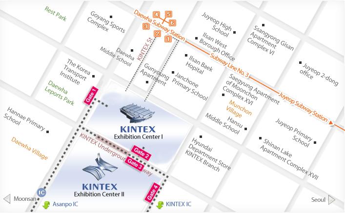 The KINTEX exhibition complex is one of the newest and finest international facilities in North East Asia in size, operational systems and service quality.