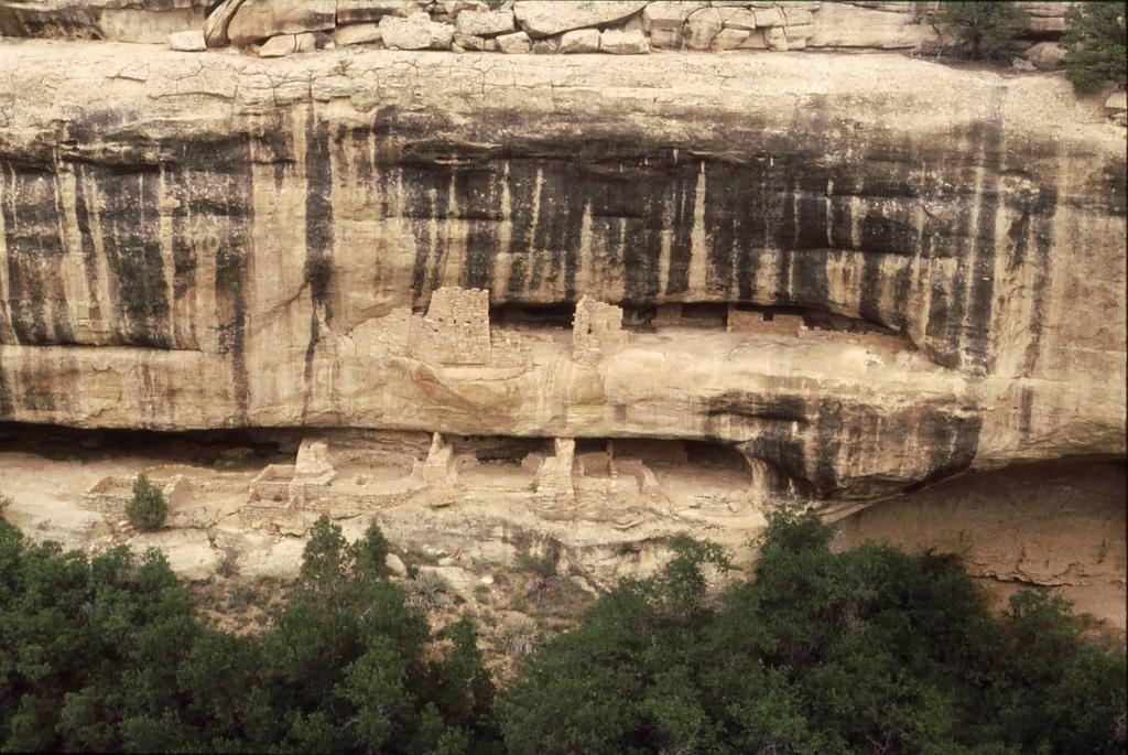 The Anasazi moved to cliff dwellings like the above.