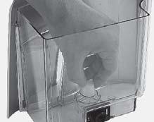 air bubbles out. 1 2 3 Remove the small white filter from the water tank and store it in a dry place sheltered from dust.
