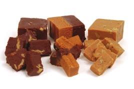 Here is a sample of the chocolates our customers cannot get enough of! Fresh Fudge $13.50 lb.