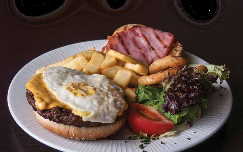 Burgers Traditional Burger 9.95 chicken breast or beef burger served with salad and fries Maltese Burger 11.