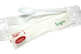 PLASTIC COMBO PACK WRAPPED Capri heavy duty cutlery is available in WHITE and perfect for pre-packed or fast paced service.