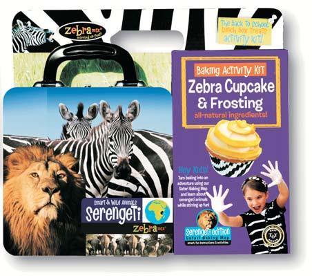 Lunch Box Treats Activity Kit Let kids bake their own lunch box treats with Zebra Mix - a line of step-bystep baking activity kits for kids.