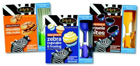 ZEBRA MIX BACK TO SCHOOL ITEMS AVAILABLE JUNE 2010, taking pre-orders now ZEBRA MIX STIRRING UP FUN KITS Kits include: Safari Baking Map, dry ingredient mix, and kids cooking tool AVAILABLE JULY 2010.