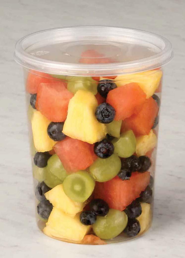 NEW! 32 oz Round PP Deli Container sku# 1000373 500/cs Fresh Appeal Versatile for hot or cold food applications Durable from freezer to microwave Leak-free lids provide security