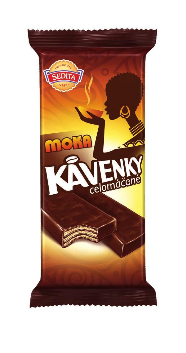 KVENKY - COTED 45 g Cocoa coated wafers with coffee