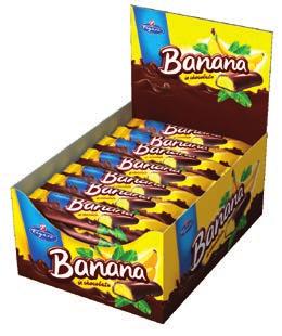 CHOCO BNN 25 g Foam banana jelly coated in chocolate 25 g BOX 35