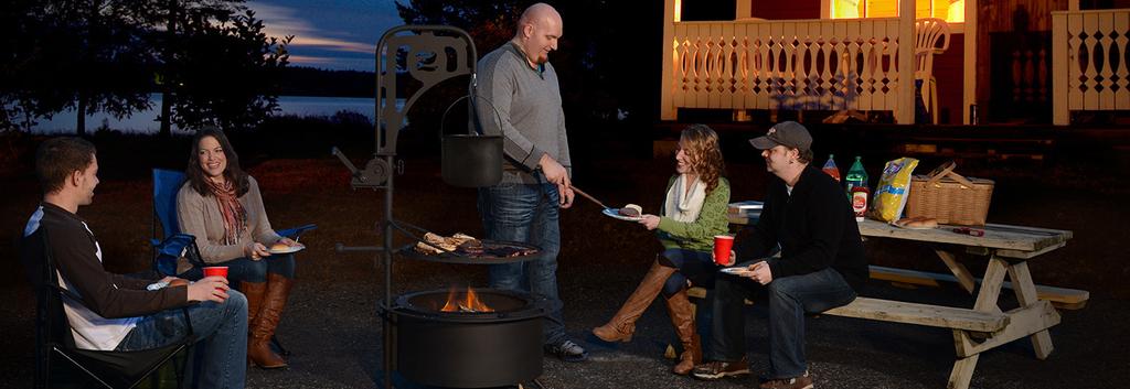 Built with heavy steel, this fire pit is designed to last for years.