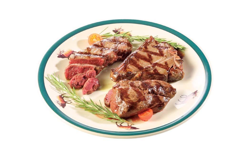 Three types of steaks, plus burger, in one delicious package. 5 lb. Combo Pack $150.00 1 lb.