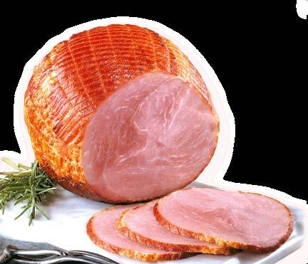 Similar in flavor and texture to traditional ham. Avg. size 2.