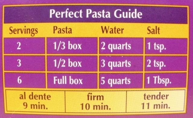 www.gotta-eat.com Pasta with Fresh Chicken Sausage Sauce 13 Set a timer for the pasta cooking time suggested in the cooking directions on the pasta package according to desired doneness.