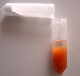 Extraction salts are easily poured directly into the matrix