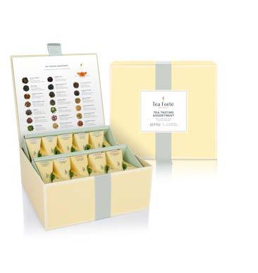 tea chests Our most expansive collections of Tea Forté blends. Each assortment offers forty tea infusers, two each of twenty exceptional blends.