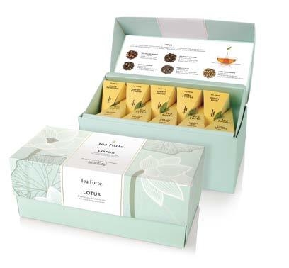 Lotus blends. Available in 15 infuser or 6 infuser gift tins.