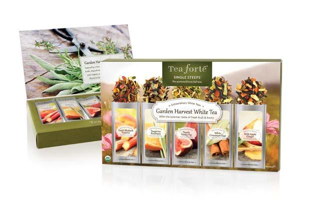 garden harvest gift tin Award-winning tins attractively display signature pyramid tea infusers.