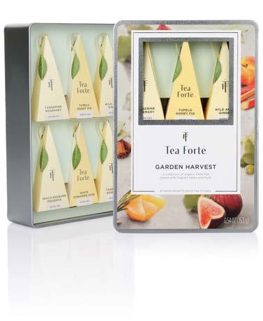 5L X 4.2D X 3.3H 4 CASE PAC PETITE PRESENTATION RIBBON BOX (10 INFUSERS) MEASURES: 5.5L X 4.2D X 2H 8 CASE PAC garden harvest single steeps sampler The perfect measure for the perfect cup.