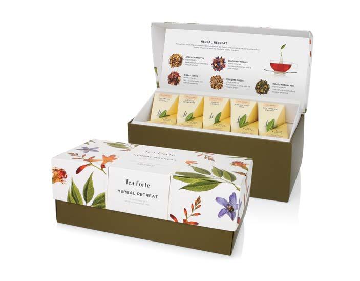2D X 2H 8 CASE PAC herbal retreat single steeps sampler The perfect measure for the perfect cup.