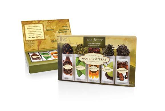8H 6 CASE PAC skin-smart single steeps sampler Loose tea in pre-measured pouches.