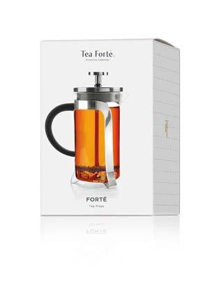 forté tea press Distinctively designed, the plunger-style steeping method yields the rich,