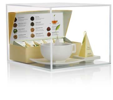 The kit includes: four sampling loose leaf tea canisters or four Tea Over Ice samplers, your choice of blends (see