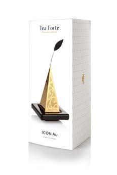 Non-reactive 23k plated gold preserves the varied and unique characteristics of fine tea.
