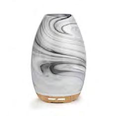 Aroma-Swirl Handmade Glass Cover The Aroma-Swirl s quality glass outer cover is handmade. Each piece is unique and features incredible swirls of colour, a feature on its own!